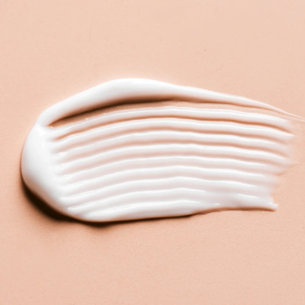 Close-up swatch of beef tallow face balm showing its rich, smooth texture and natural formulation.